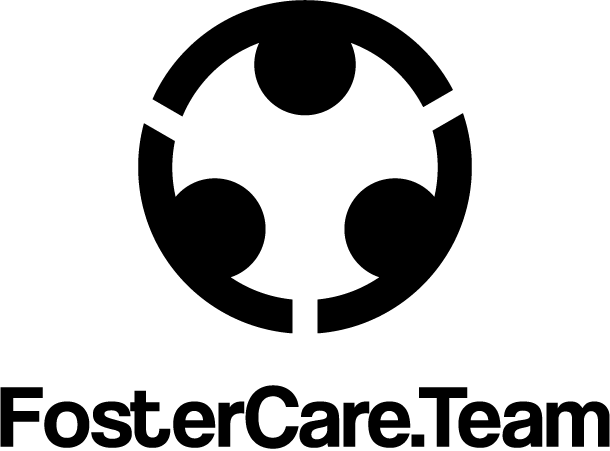 Black text FosterCare.Team logo on a white background without the tag line
