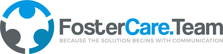 full color FosterCare.Team horizontal logo on a white background with the tag line